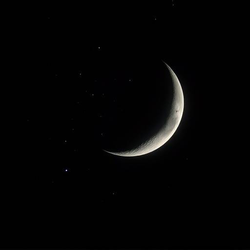 Night scene with stars and a crescent moon, symbolizing sleeplessness
